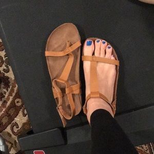 Tan summer sandals